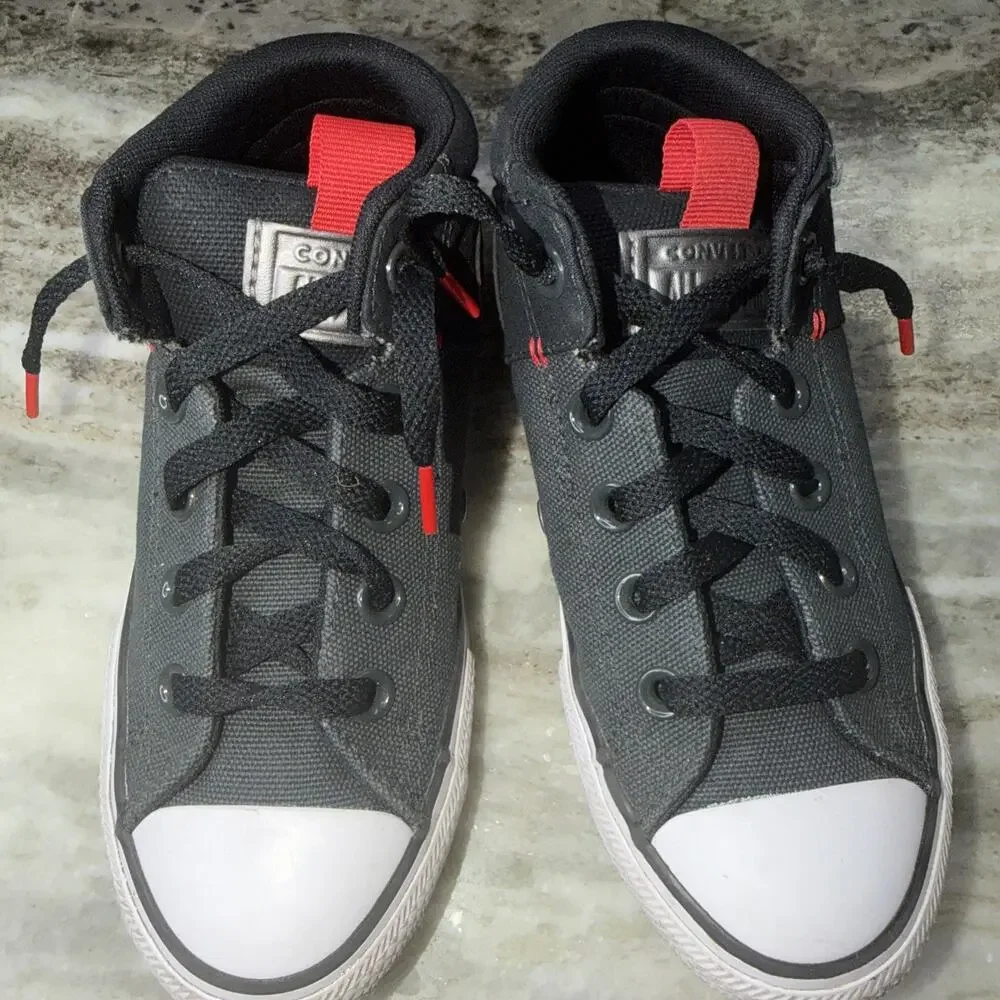 Converse Chuck Taylor All Star Youth Boy's Mid Top Shoes Size 1.5 Olive Sre